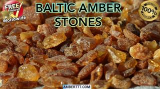 Antique Baltic Natural Amber Raw Stones 210 Grams
