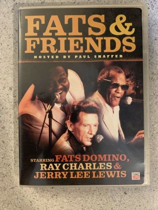 Fats & Friends Dvd 2007 - Fats Domino Ray Charles Jerry Lee Lewis Rare Oop Htf