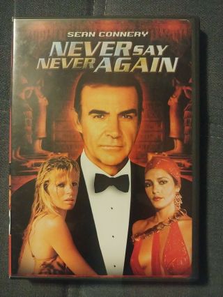 Never Say Never Again (dvd,  2000) Rare Oop Widescreen With Insert