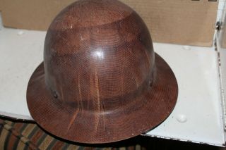 Vintage 1943 MSA Skullgard Hard Hat Fiberglass Rare Mine Safety 2