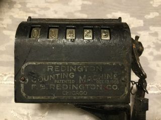 Antique Redington Counting Machine 1908 Fb.  Redington Co Chicago Illinois Ill Il