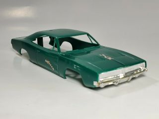 Ultra Rare Green 1968 Dodge Charger Old Vintage Slot Car Body 1/32 Eldon Ex