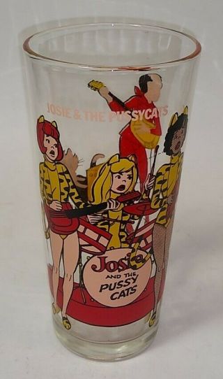 1977 Pepsi Josie And The Pussycats Collector Glass Hanna Barbera - Rare