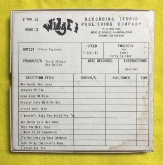 Rare - Johnny Paycheck - 2 - Track - Reel To Reel - Widget Recording Studio Tape
