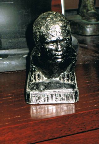 Rare 1924 Jack Dempsey Metal Boxing Statue Fight & Win Boxer