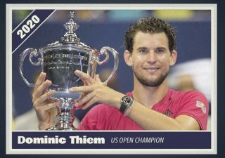 Dominic Thiem 2020 Tennis Us Open Champion Austria Rare Custom Rare Card