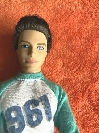 Rare Sporty Ryan Fashionistas Ken Barbie Doll 1961 Shirt Mattel Rooted Hair