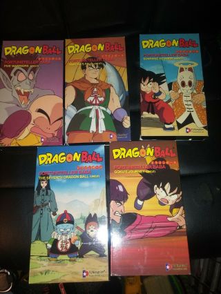 Dragon Ball Fortune Teller Baba Saga Complete Uncut 5 Vhs Set - English Dub Rare