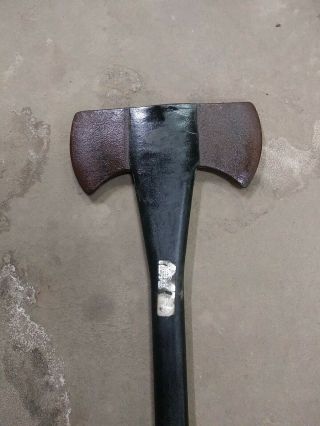 Antique Double Bit Axe With Handle No Makers Mark Visible 3