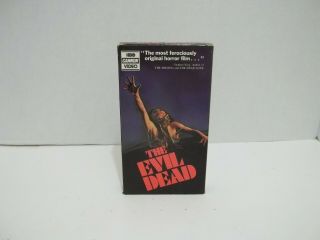 The Evil Dead Vhs Cannon Rare Horror Hbo.  Plays Great Tape.  Video.
