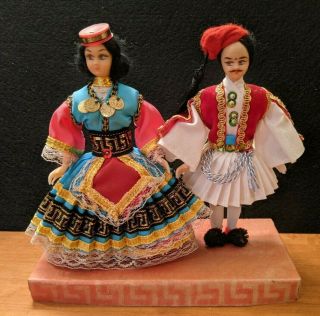 Vintage Greek Traditional Costume Dolls