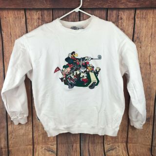 Vintage Looney Tunes Christmas Golf Crew Sweatshirt Acme Clothing Men’s Large