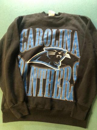 Vintage Carolina Panthers Champions Crewneck Sweatshirt Men’s Size L 1994 Rare