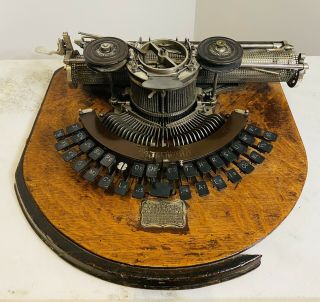 Antique Hammond Circular Keyboard Typewriter Rare Serial 5114 -