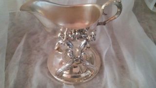 Rare Vintage Silver Plated Tipping Gravy Boat