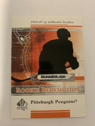 04/05 Sp Authentic Sidney Crosby Rookie Redeemed Redemption Rr24 Wow Rare /399