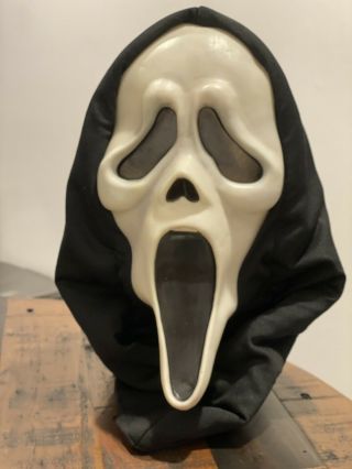 Scream Mask Fearsome Faces Fun World Gen 1/2 Ghost Face Rare Deluxe Hood 2