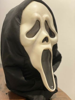 Scream Mask Fearsome Faces Fun World Gen 1/2 Ghost Face Rare Deluxe Hood 6