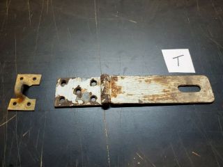 Vintage Antique Padlock Hasp Hinged Latch Lock Door Gate Chest Rusty 8 3/4 "