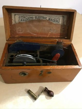 Magneto - Electric Machine - Vintage Medical Electric Shock Machine 180