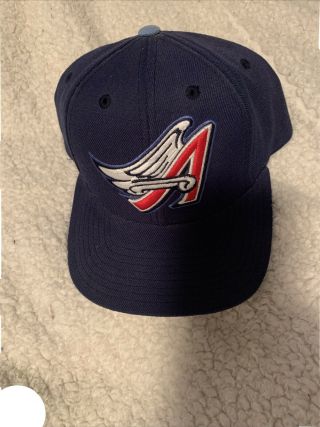Anaheim Angels Mlb Vintage Snapback Hat Cap Navy