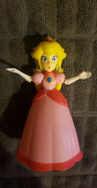 Jakks Pacific World Of Nintendo Mario 4 " Princess Peach Figure Rare