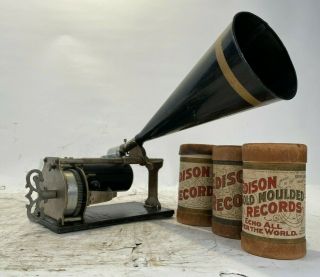 Columbia Model Q Cylinder Phonograph Rare