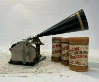 Columbia model Q Cylinder phonograph RARE 2