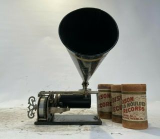 Columbia model Q Cylinder phonograph RARE 3