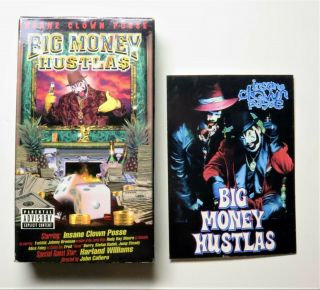 Rare Oop Icp Insane Clown Posse Twiztid Big Money Hustlas Vhs 1999 Plus Postcard