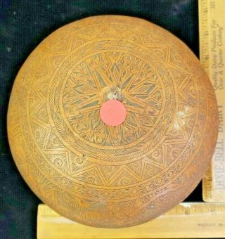 3 Rare Vtg Fine Detailed Etched Gourds Hand Carved Folk Art Peru South America 5