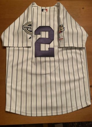 Derek Jeter York Yankees (2) 2009 World Series Youth Majestic Jersey | Rare