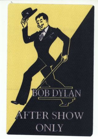 Rare Bob Dylan Dark Blue Dapper Man After Show Backstage Pass