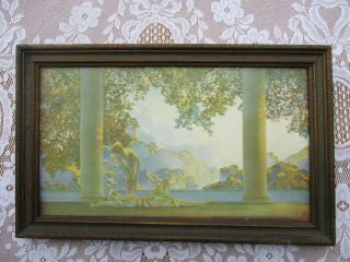 Small Antique Framed Maxfield Parrish Daybreak Litho Print