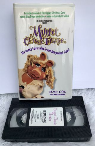 Muppet Classic Theater Extremely Rare Demo Vhs Tape Full Length Screener 1994