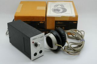 Rare Vintage Stax Condenser Type Headphones Srd - 7,  Sr - 5