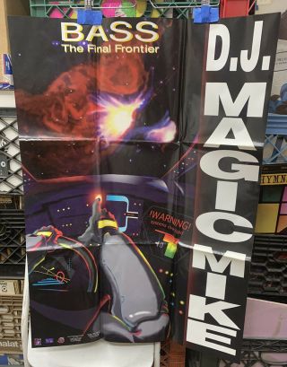 Dj Magic Mike Bass The Final Frontier Promo Poster 1993 35x26 Hip - Hop Rare
