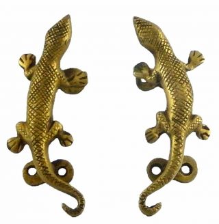 Lizard Shape Antique Style Brass Handcrafted Door Pull Handle Drawer Window Knob