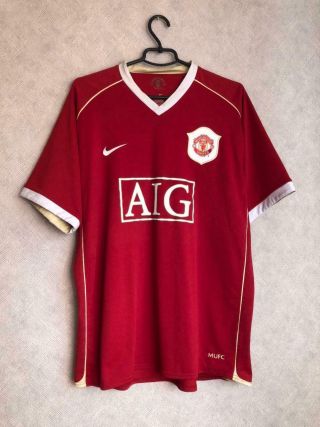 Manchester United Home Football Shirt 06/07 Rare