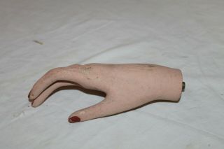 Vintage Mannequin Female Right Hand With Painted Nails