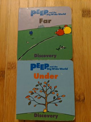 Peep And The Big Wide World Two Board Books,  Far & Under,  Rare