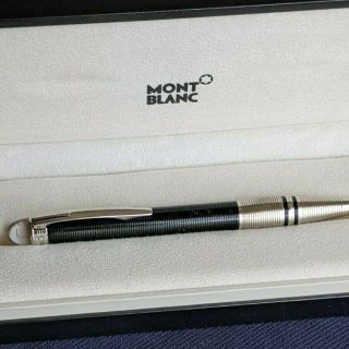 Rare Montblanc Starwalker Ballpoint Pen / Black,  Platinum / Made In Germany