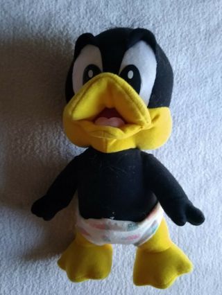 10 " Vintage Tyco Daffy Duck Looney Tunes Lovables Baby Toons Duck