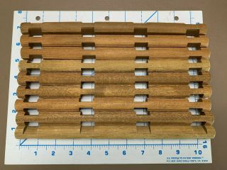 Vintage Nine (9) Lincoln Logs 4 Notch 10 1/2 " Length