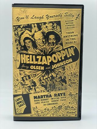 Hellzapoppin Very Rare Comedy Vhs Release Hard Case