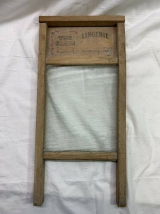 Vtg National Washboard Co.  No.  863 Ribbed The Glass King Lingerie Rare