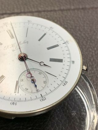 Rare P.  H.  Mathey Minute Repeating Pocket Watch Movement 2
