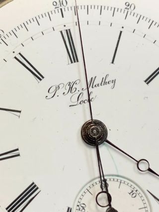 Rare P.  H.  Mathey Minute Repeating Pocket Watch Movement 4