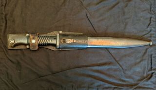 Ww2/wwii German K98 Bayonet - 1938 Wkc - All Matching - Rare