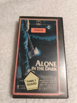 Rare Alone In The Dark Horror Vhs 1982 Horror Slasher Htf Rca Columbia Pictures